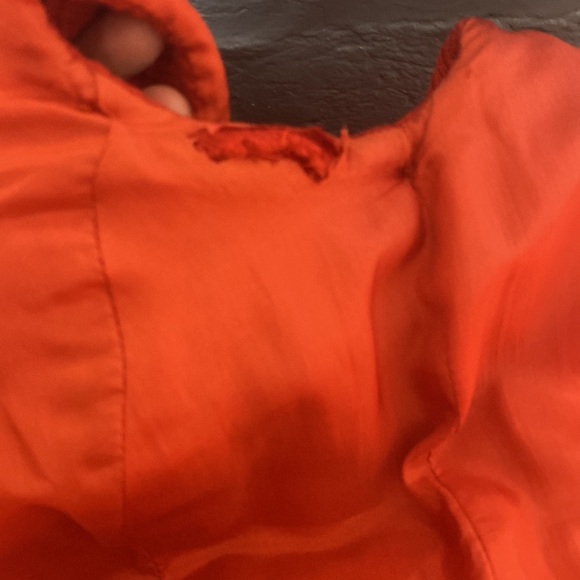 Vintage 1960s reddish orange Hannah Troy Dress with matching cropped jacket sz 6 - Picture 9 of 16